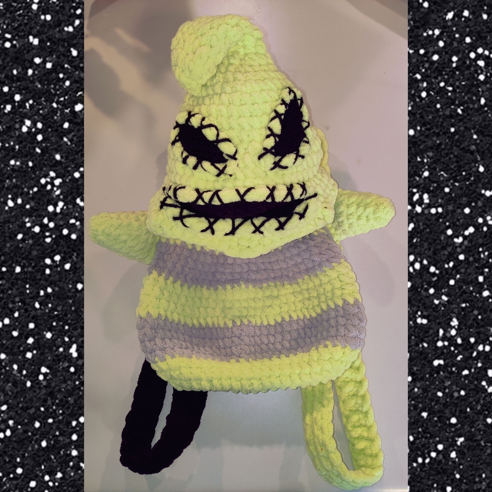 Crochet Bug Monster Backpack - Picture 2 of 4